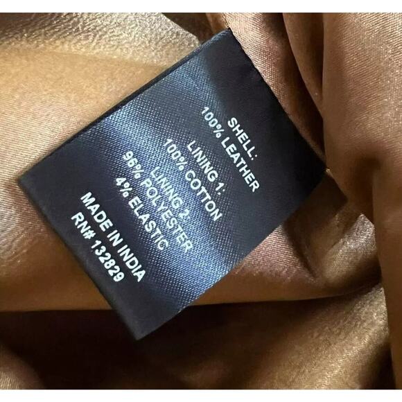 NBD Revolve100% Genuine Leather Pants Split Hems Size S - Picture 9 of 10